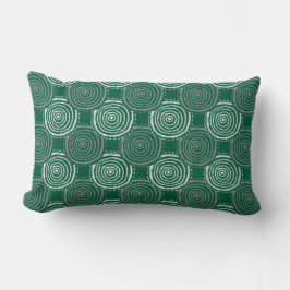 Tribal Circle Pattern Throw Pillow ランバークッション