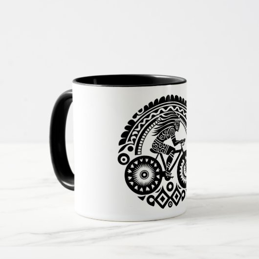 Tribal Cyclist マグカップ (正面左)