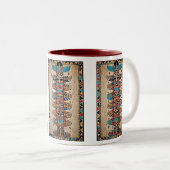 Tribal design  coffee mug gift idea  ツートーンマグカップ (正面右)