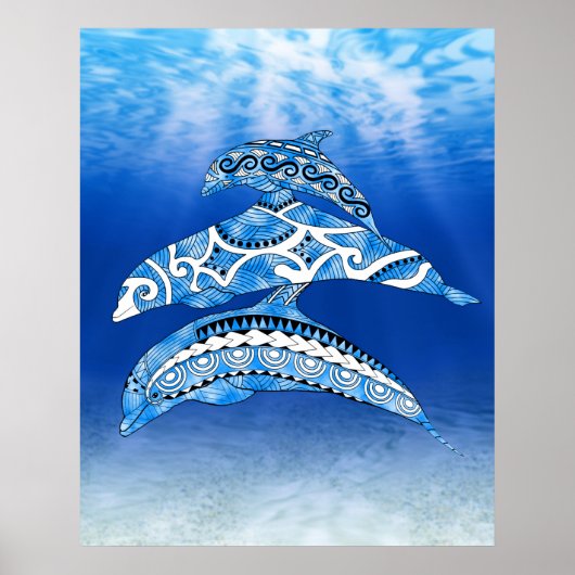 Tribal Dolphins ポスター (正面)