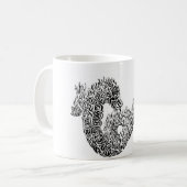 tribal dragon コーヒーマグカップ (正面左)