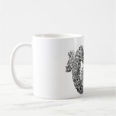 tribal dragon コーヒーマグカップ (左)