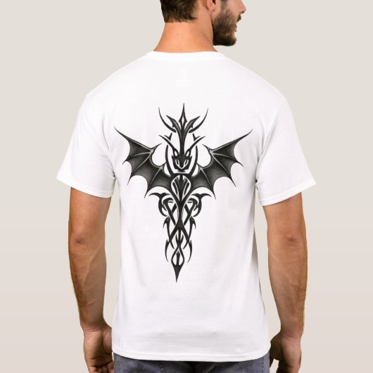 Tribal Dragon Totem Tシャツ (裏面)