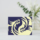 Tribal Dragons陰陽（カスタマイズ可能） ポストカード (スタンド正面)