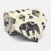 Tribal Elephant Boho Pattern (1) ネクタイ (ロール)