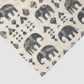 Tribal Elephant Boho Pattern (1) 薄葉紙 (詳細)