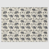 Tribal Elephant Boho Pattern (1) 薄葉紙 (正面)