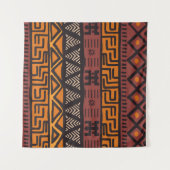 Tribal ethnic colorful bohemian pattern with geome タペストリー (正面(横))