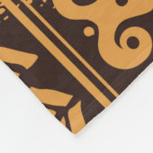 Tribal ethnic seamless フリースブランケット (角)