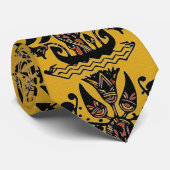 Tribal Ethnic Tattoo Pattern  ネクタイ (ロール)