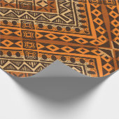 Tribal ethnic textile pattern african style ラッピングペーパー (角)