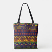 Tribal Ethno:シームレスパターンデザイン。 トートバッグ (裏面)
