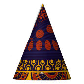 Tribal Ethno：シームレスパターンデザイン。 パーティーハット (左)