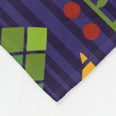 Tribal Ethno：シームレスパターンデザイン。 フリースブランケット (角)