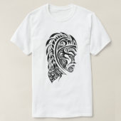 Tribal Face Tattoo Design Illustration Tシャツ (デザイン正面)