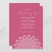 Tribal Folk Country Culture Crest Mandala Wedding 招待状 (正面/裏面)