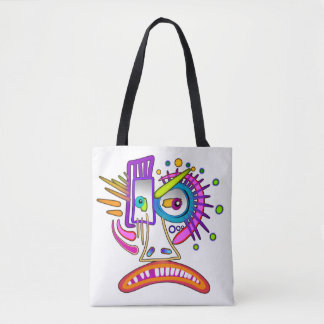 TRIBAL FROWNIE EMOJI MEEMOGIE トートバッグ