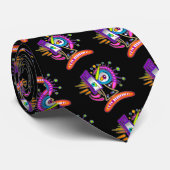TRIBAL FROWNIE EMOJI MEEMOGIE ネクタイ (ロール)