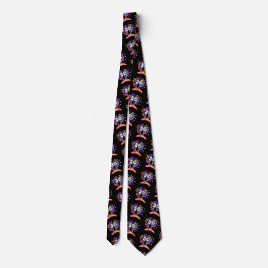 TRIBAL FROWNIE EMOJI MEEMOGIE ネクタイ (裏面)