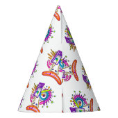 TRIBAL FROWNIE EMOJI MEEMOGIE パーティーハット (裏面)