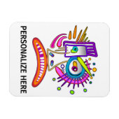 TRIBAL FROWNIE EMOJI MEEMOGIE マグネット (横)