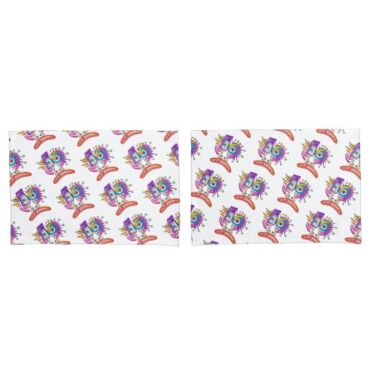 TRIBAL FROWNIE EMOJI MEEMOGIE 枕カバー (フロントセット)