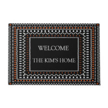 Tribal Geometric Border Design 