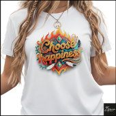 Tribal Geometric Choose Happiness 3D Art Tシャツ