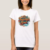 Tribal Geometric Fearless Soul Fire Water Tシャツ (正面)