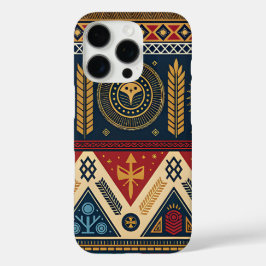 Tribal Geometric Fox Pattern Phone Case iPhone 16 Proケース
