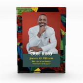 Tribal Gifts for African American Black Men Father フォトブロック (正面)