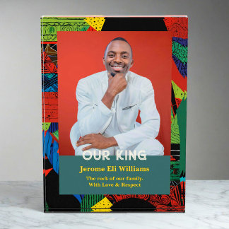 Tribal Gifts for African American Black Men Father フォトブロック