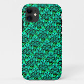 Tribal GreenとBlack iPhoneケース Case-Mate iPhoneケース (裏面)