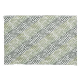 Tribal Green Stripes Abstract Pattern  枕カバー
