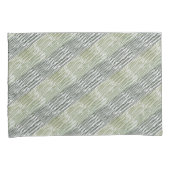 Tribal Green Stripes Abstract Pattern  枕カバー (正面右)