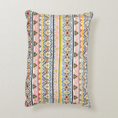 Tribal grunge ethno folk pattern in retro style アクセントクッション (裏面(縦))