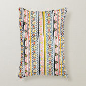 Tribal grunge ethno folk pattern in retro style アクセントクッション (正面(垂直))