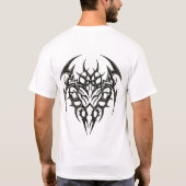 Tribal Heart Scrollwork Tシャツ (裏面)