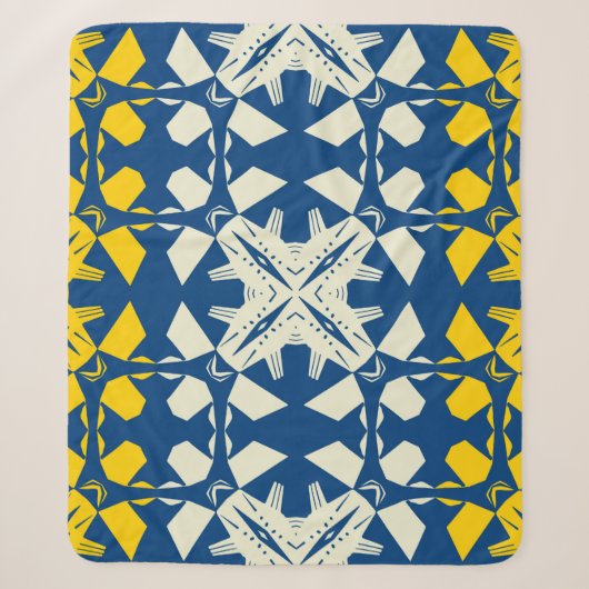 Tribal like asian feel seamless pattern, abstract シェルパブランケット (正面)