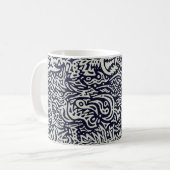 Tribal Like Doodle Mug コーヒーマグカップ (正面左)