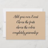 Tribal Line belly dance  招待状 (裏面)