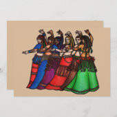 Tribal Line belly dance  招待状 (正面/裏面)