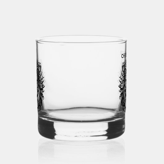 Tribal Lionの名前の追加 ウイスキーグラス (右)