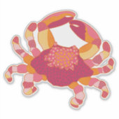 Tribal Marking Crab Sticker シール (正面)