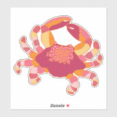 Tribal Marking Crab Sticker シール (シート)