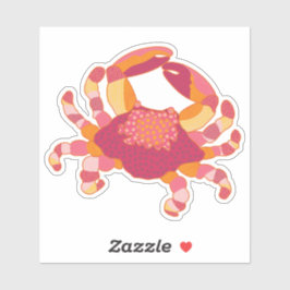 Tribal Marking Crab Sticker シール