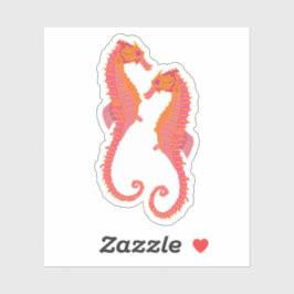 Tribal Marking Seahorses Sticker シール