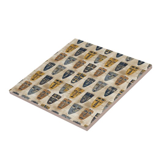 Tribal Mask Boho Pattern タイル (側面)