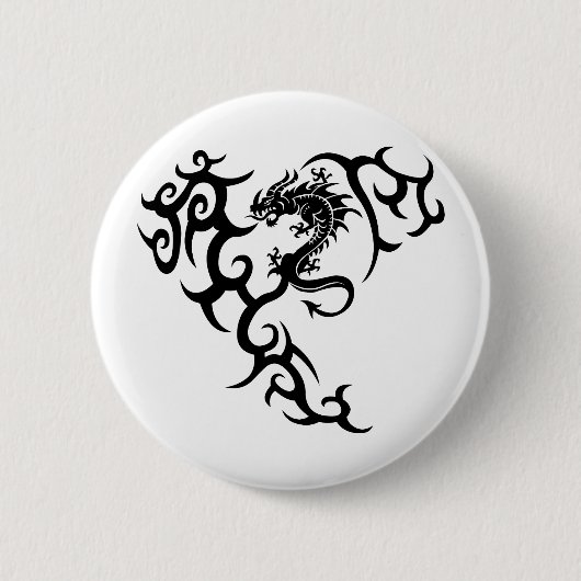 Tribal mit Drache 缶バッジ (正面)
