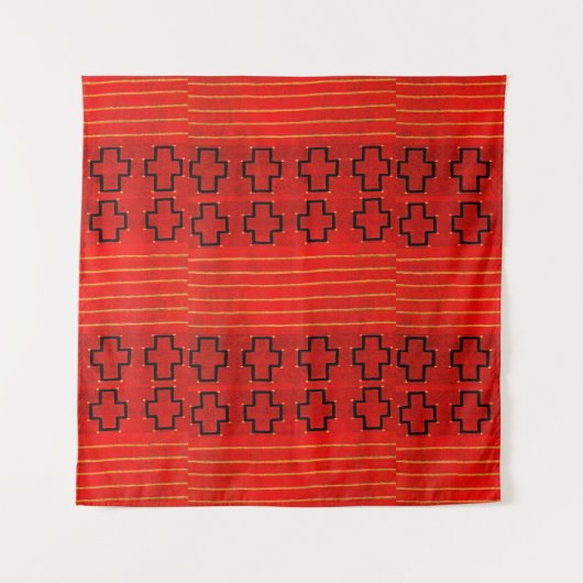 Tribal Native American Southwest Weaving Navajo タペストリー (正面)